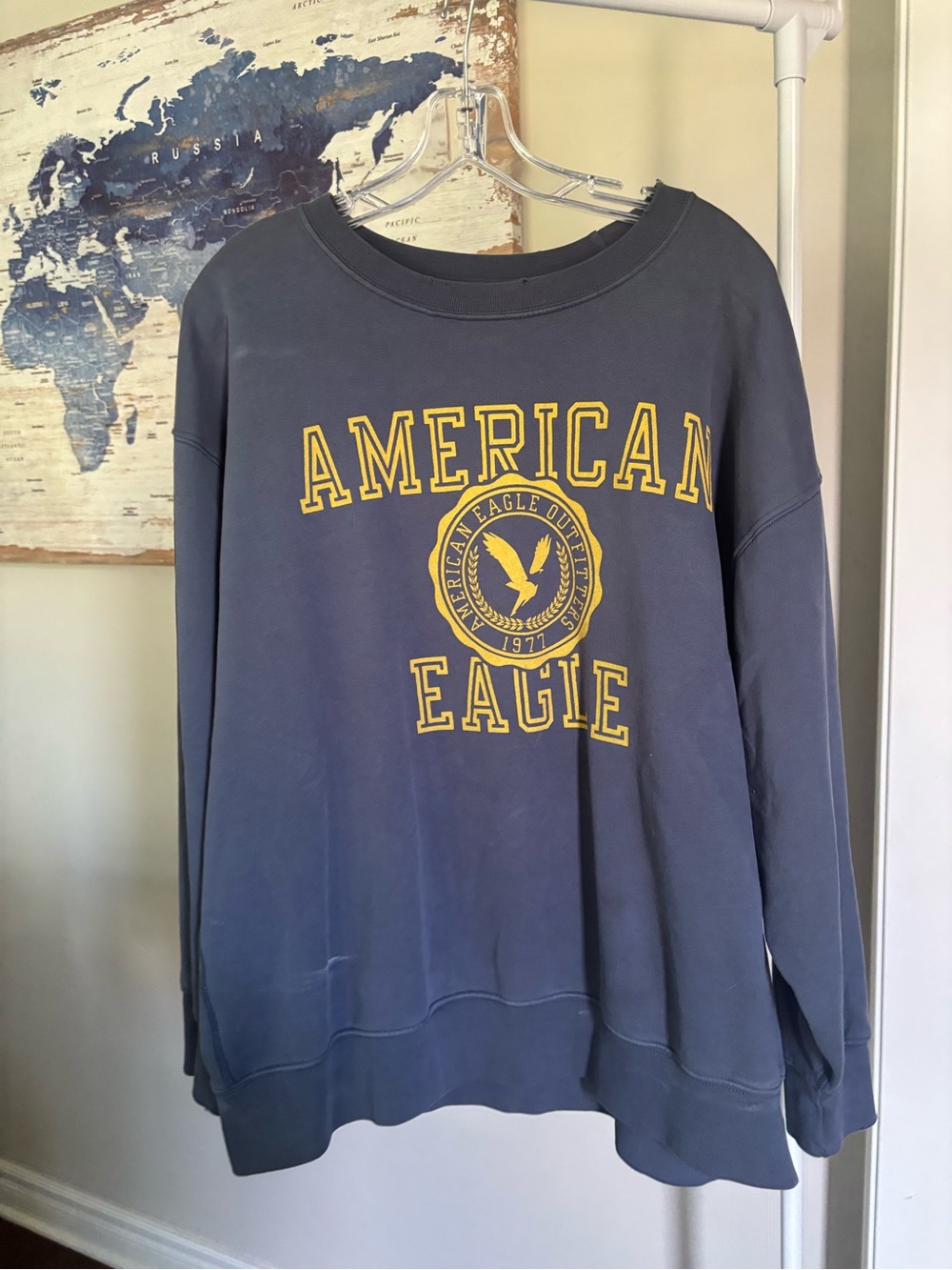 American Eagle Outfitters Women’s  Navy Blue Graphic Sweatshirt